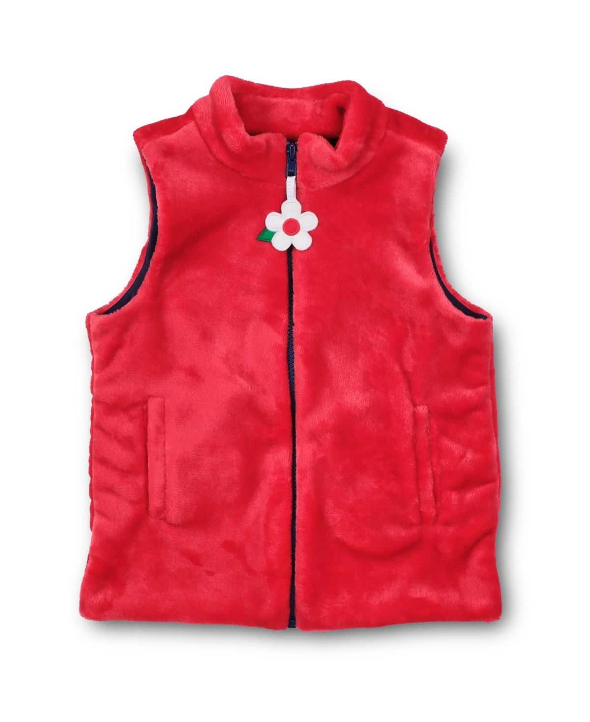 Florence Eiseman Toddler Girls Plush Fleece Zip Up Vest