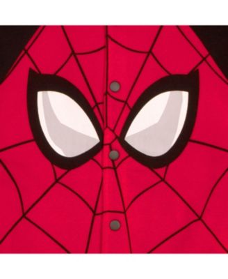 Boys Marvel Comics Button Up Varsity Jacket