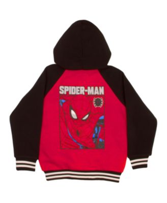 Boys Marvel Comics Button Up Varsity Jacket