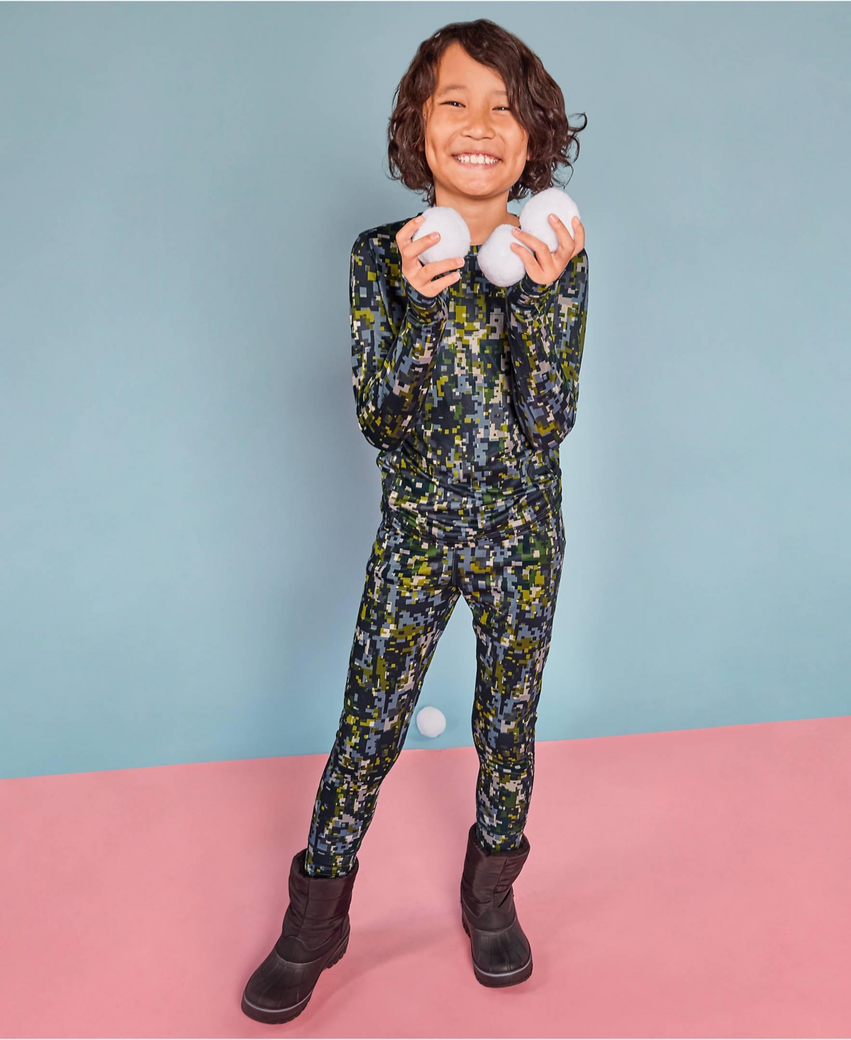 Lands' End Boys Thermal Base Layer Long Underwear Thermaskin Crew Neck Shirt