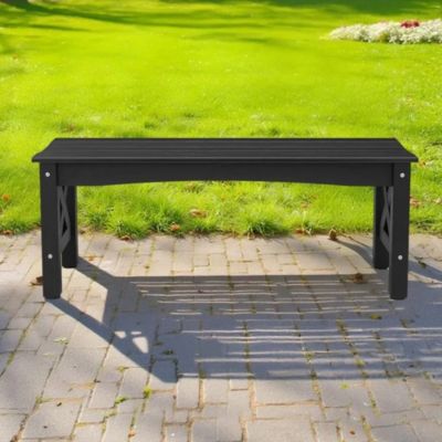 Weatherproof Plastic with 600 lbs Capacity Patio Bench