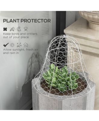 6 Pack Garden Chicken Wire Cloche, Animal Plant Protectors