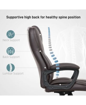 Executive Office Chair PU Leather Desk Chair with High Back