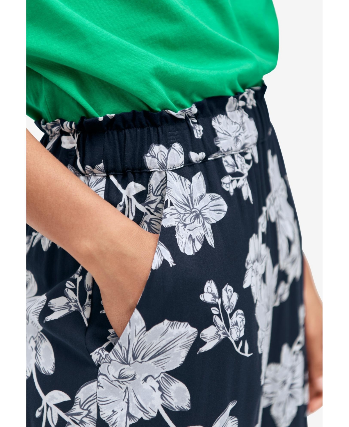 ellos Women's Wide-Leg Crop Pants