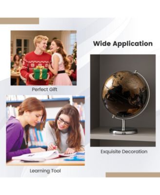 8" World Globe Modern Decorative Tabletop Earth Globe