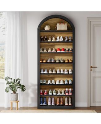 Shoe Storage Cabinet, 8-Tier Tall Shoe Organizer Cabinet