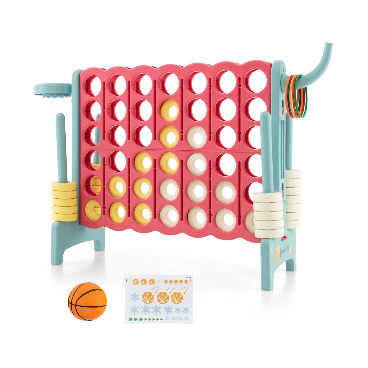 Детская настольная игра SUGIFT 3-in-1 4-in-a-Row Connect Board Game, Ages 3+, цвет: Красный — фото 2