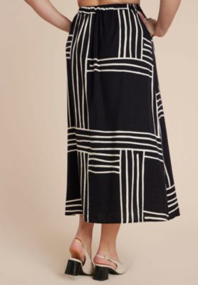 Women's Wrapover Printed Skirt