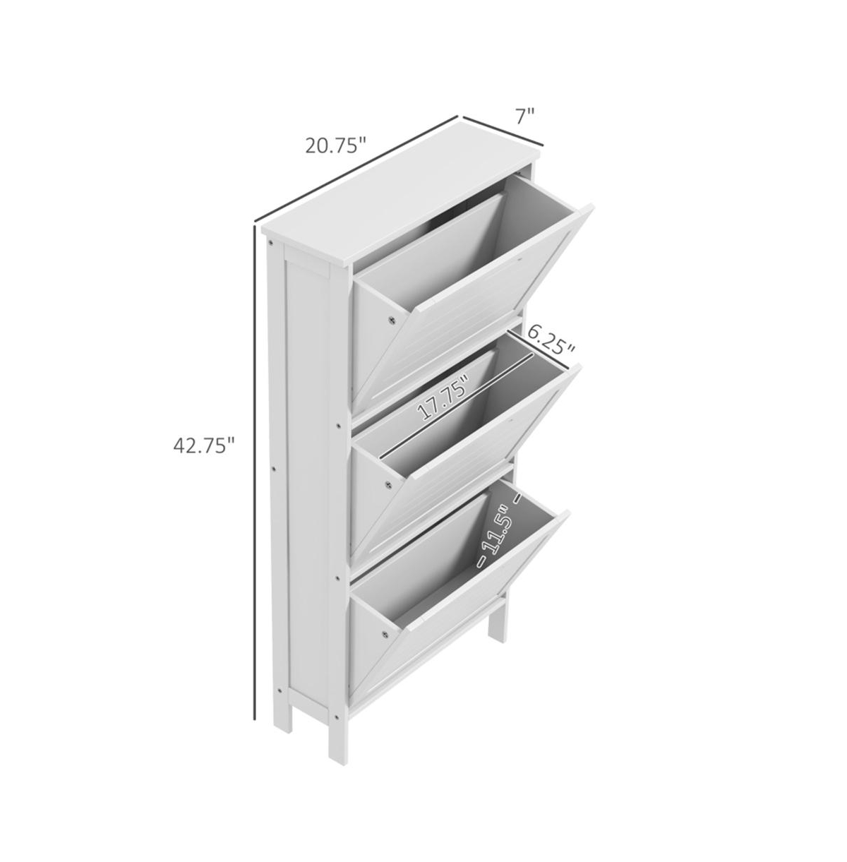 Compact Shoe Storage Cabinet with Closed Doors for Home Use