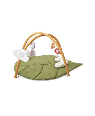 Baby Play Gym Mat with 6 Sensory Toys, Tummy Time Activity Mat 42.9" x 33.5