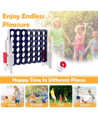 Jumbo 4 in a Row 4-to-Score Giant Game Set-White