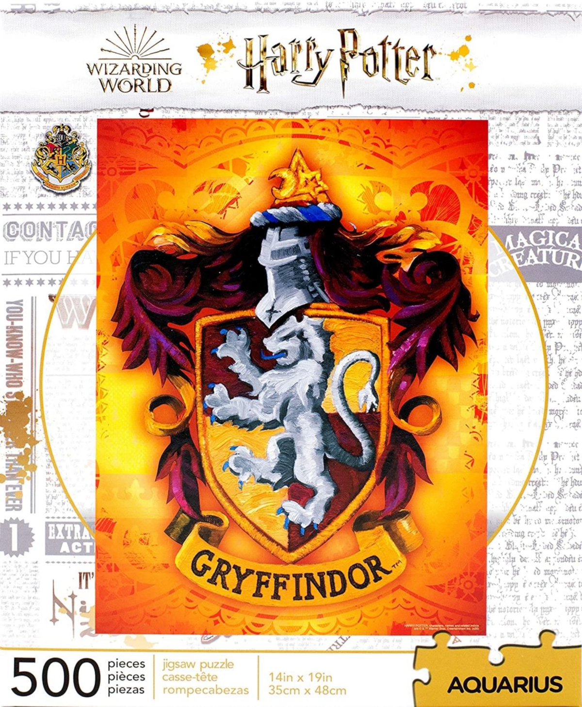 Nmr Distribution Harry Potter Gryffindor Logo 500 Piece Jigsaw Puzzle