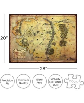 The Hobbit Map 1000 Piece Jigsaw Puzzle