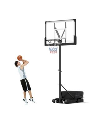 Portable Basketball Hoop Outdoor Basketball Goal System Adjustable for Kids Teens Adults