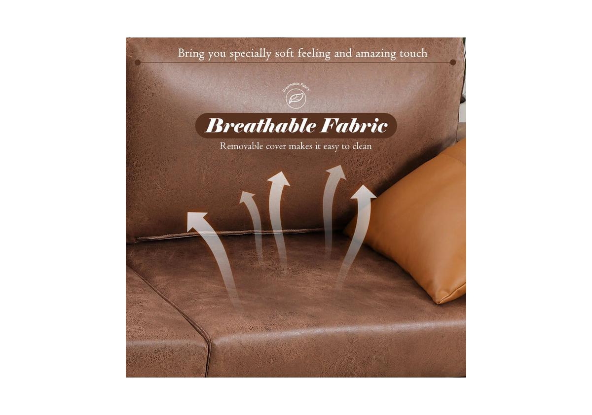 Aecojoy 79" Couch for Living Room, 3 Seat Sofa Livingroom