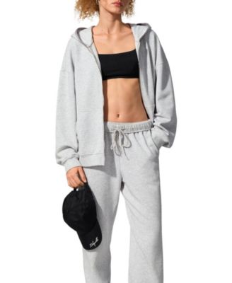 Women's Oversized Seamflow Full-Length Zip Hoodie
