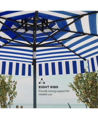 8.6FT Patio Umbrella UPF 30+ Vented Market Umbrella