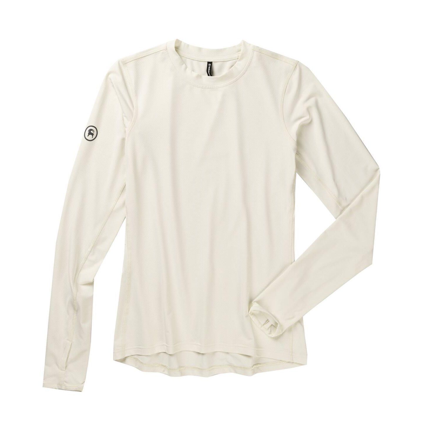 Женский топ Backcountry Tahoe Sun Crew Long Sleeve Performance, цвет: Egret — фото 1