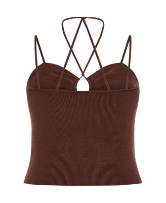 Women's Jez Ribbed Halter Top