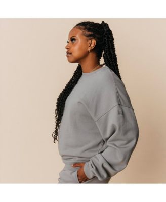 Women's Organic Cotton Teddy Oversized Crewneck
