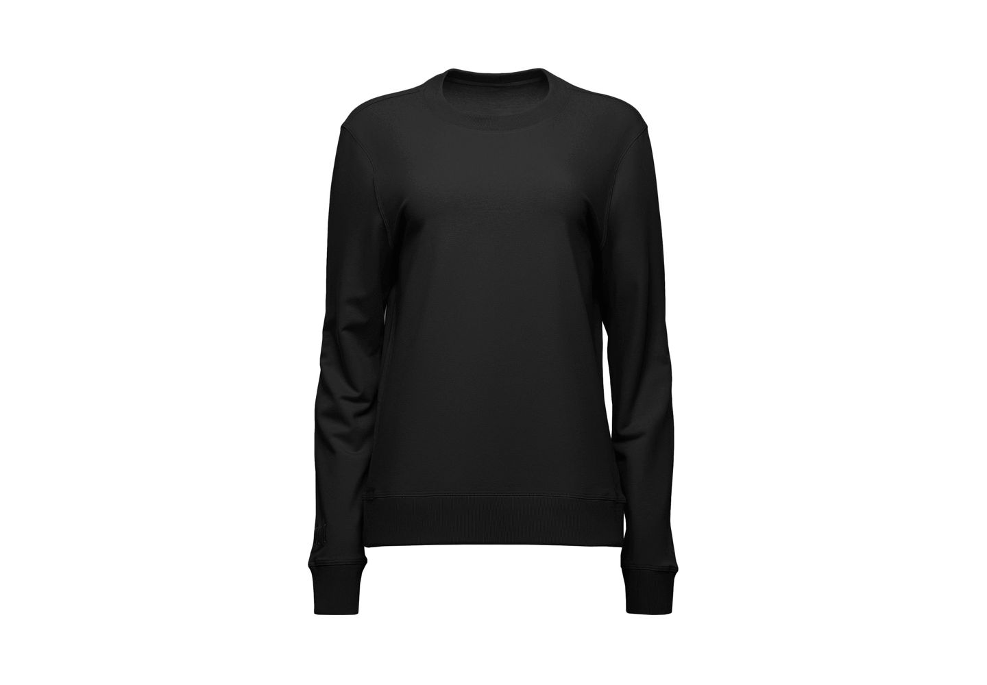 Женский свитшот Ocio SoftCore Classic Crewneck, цвет: Чёрный — фото 7