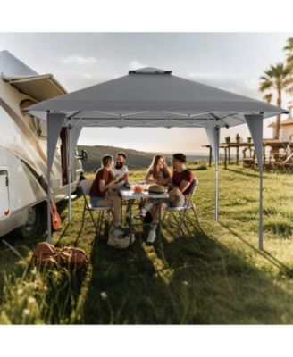 13 X 13 FT Pop up Gazebo Outdoor Canopy Tent with Portable Carrying Bag 8 Stakes