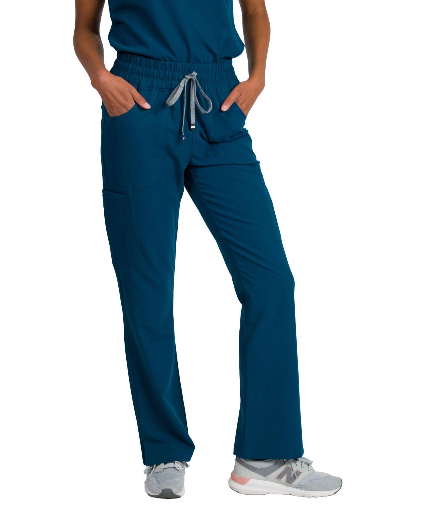 Женские брюки Medgear Sydney Flare Scrub, цвет: Caribbean — фото 2