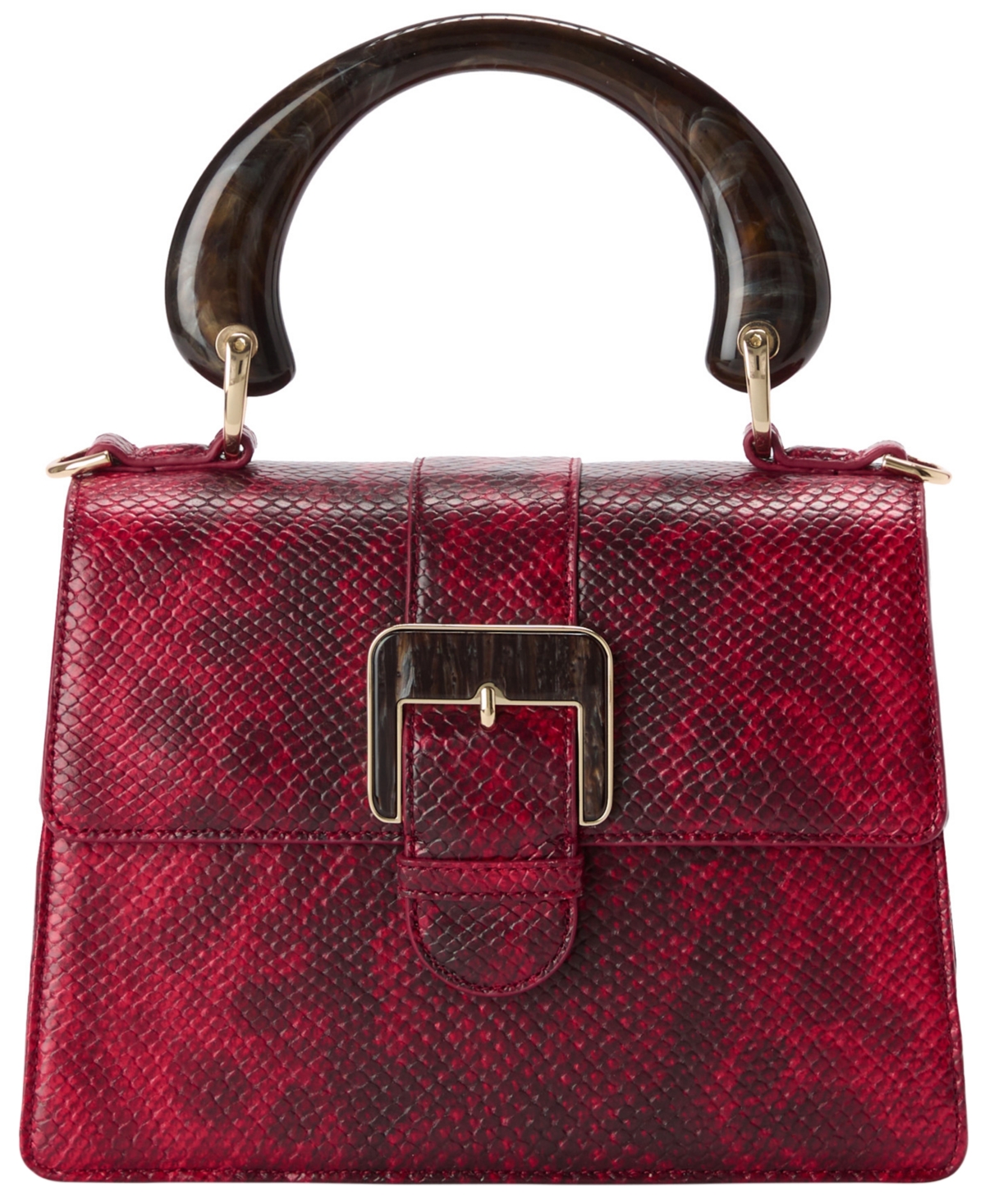 Brahmin Medium Hallie Printed Mini Satchel Bag
