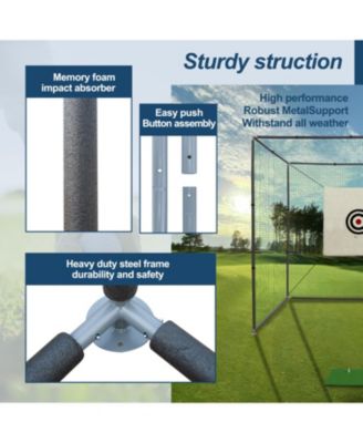 Streamdale 10x10 Golf Net Cage with Metal Frame