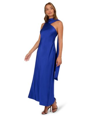 Adrianna - Women's Asymmetrical Neck Sleeveless Dress