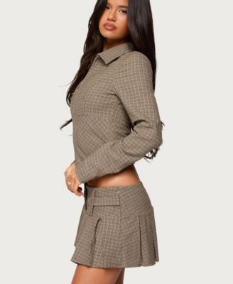 Women's Lockette Plaid Jacket