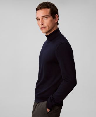 Men's Merino Wool Blend Turtleneck Sweater