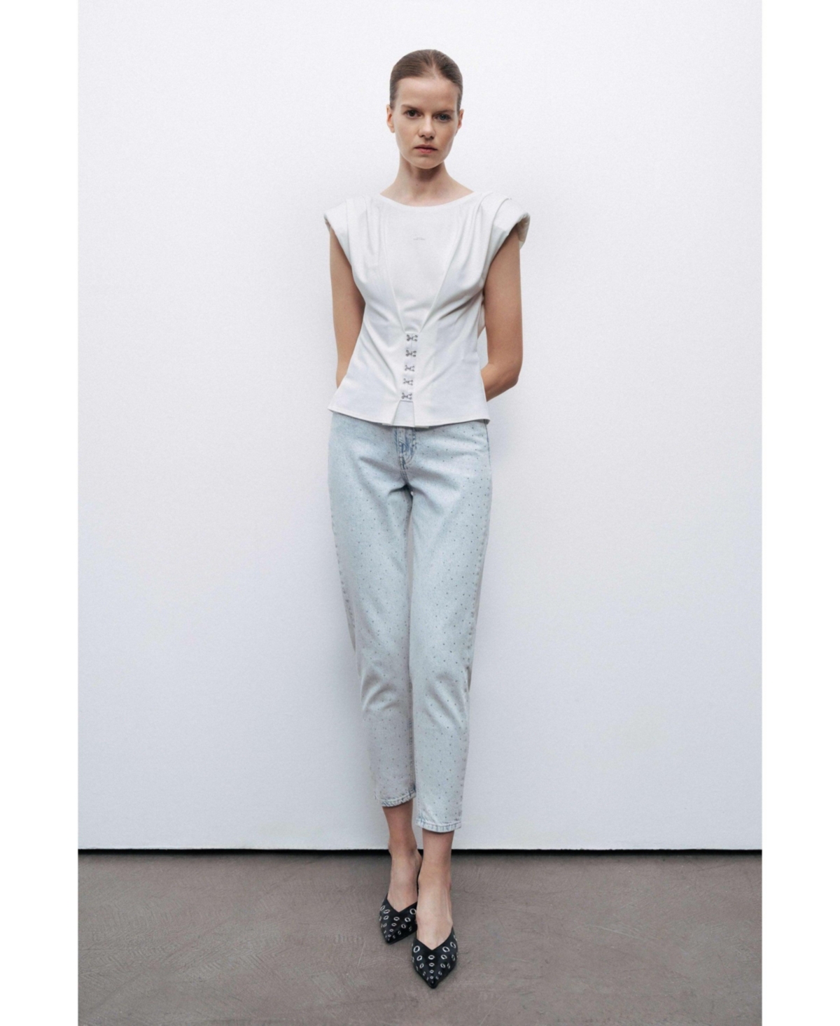 Nocturne Women's Blouse with Rope Straps