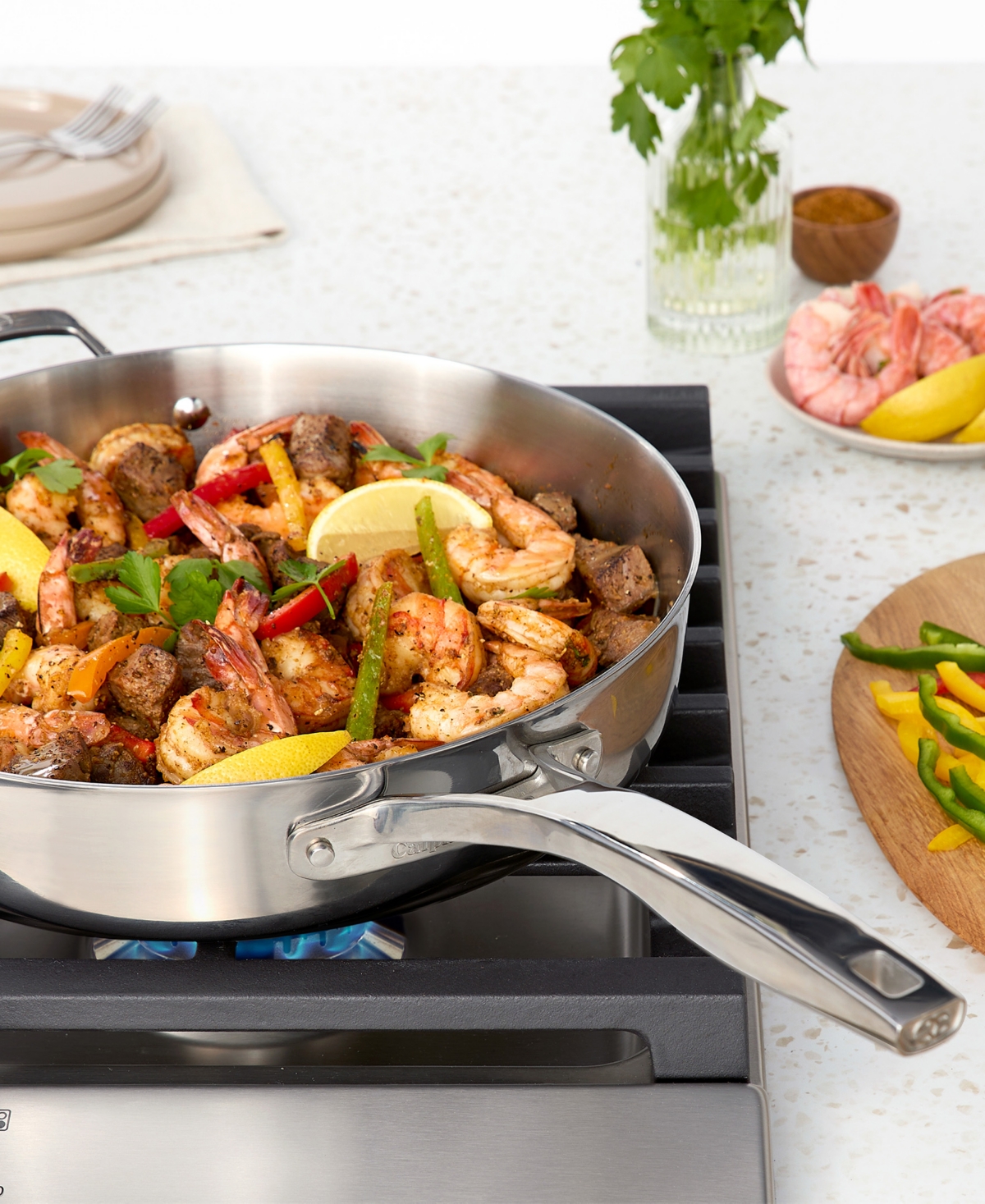 Calphalon Premier Stainless Steel -Piece Cookware Set