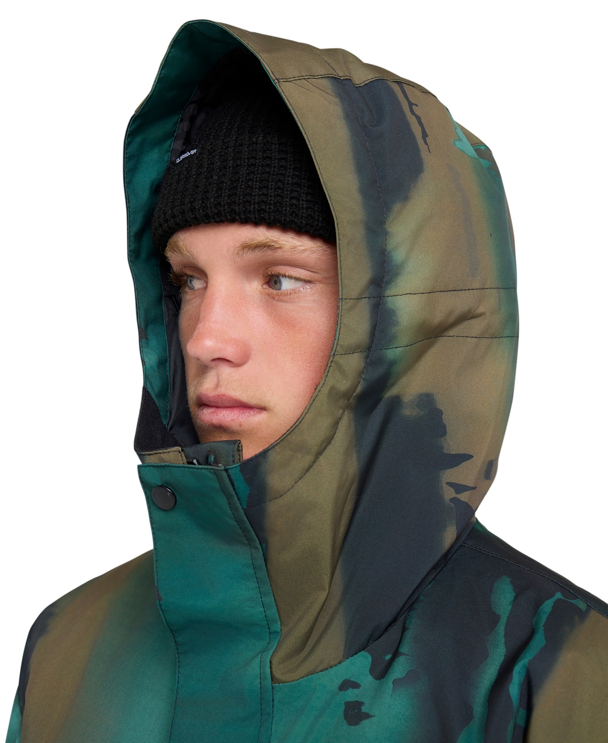 Quiksilver Men's Mission Printed Long-sleeve Jacket In Green