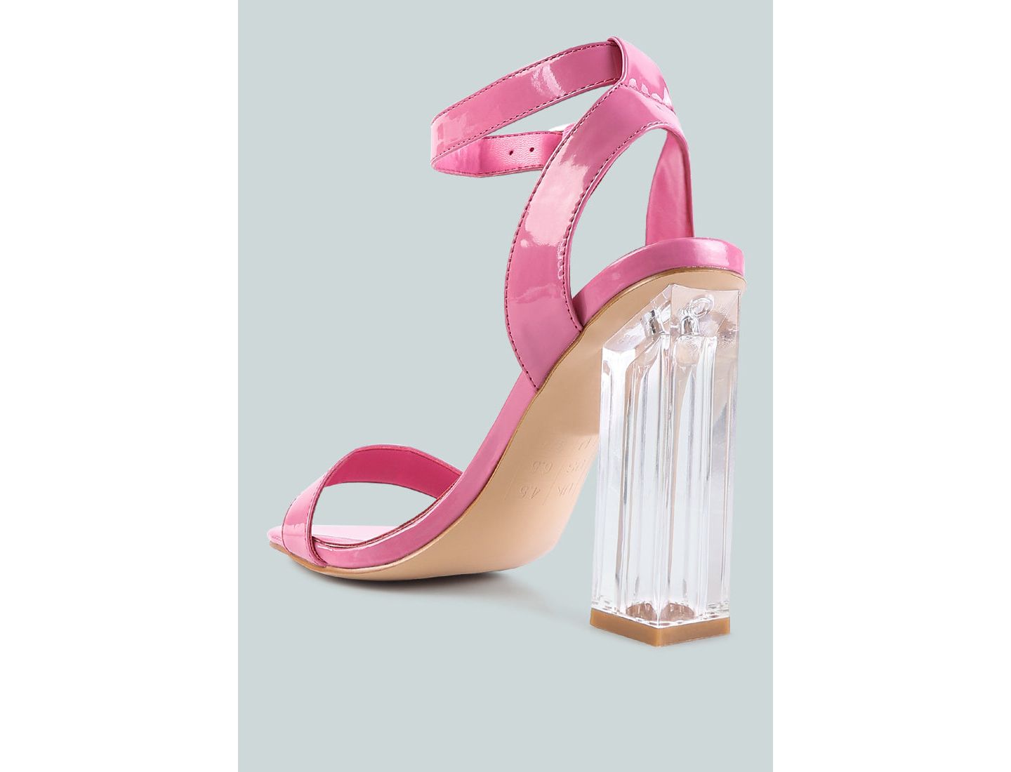 Женские сандалии London Rag Poloma Clear Block Heel Party, цвет: Розовый — фото 8