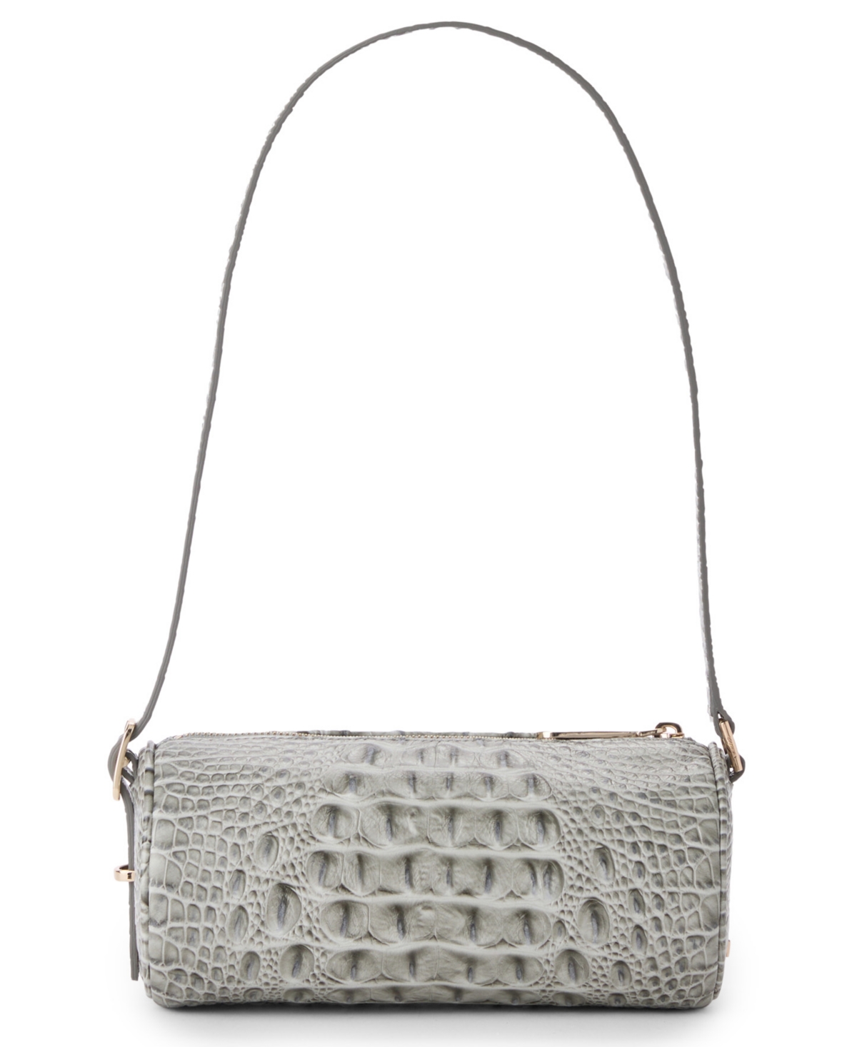 Brahmin Billie Barrel Shoulder Bag In Silver