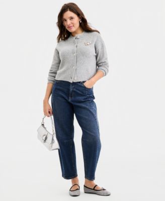 Women's Embellished Heart Cardigan Sweater, Macy's Exclusive