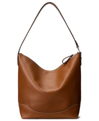 Large Smooth Leather Tasha Bucket Bag