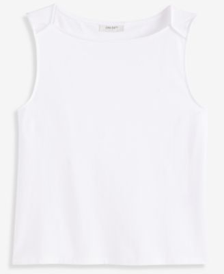 Women's Knit Sleeveless Boat-Neck Top, Macy's Exclusive