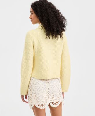 Women's Collared Sweater Jacket