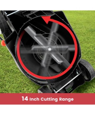 12-AMP 13.5 Inch Adjustable Electric Corded Lawn Mower with Collection Box