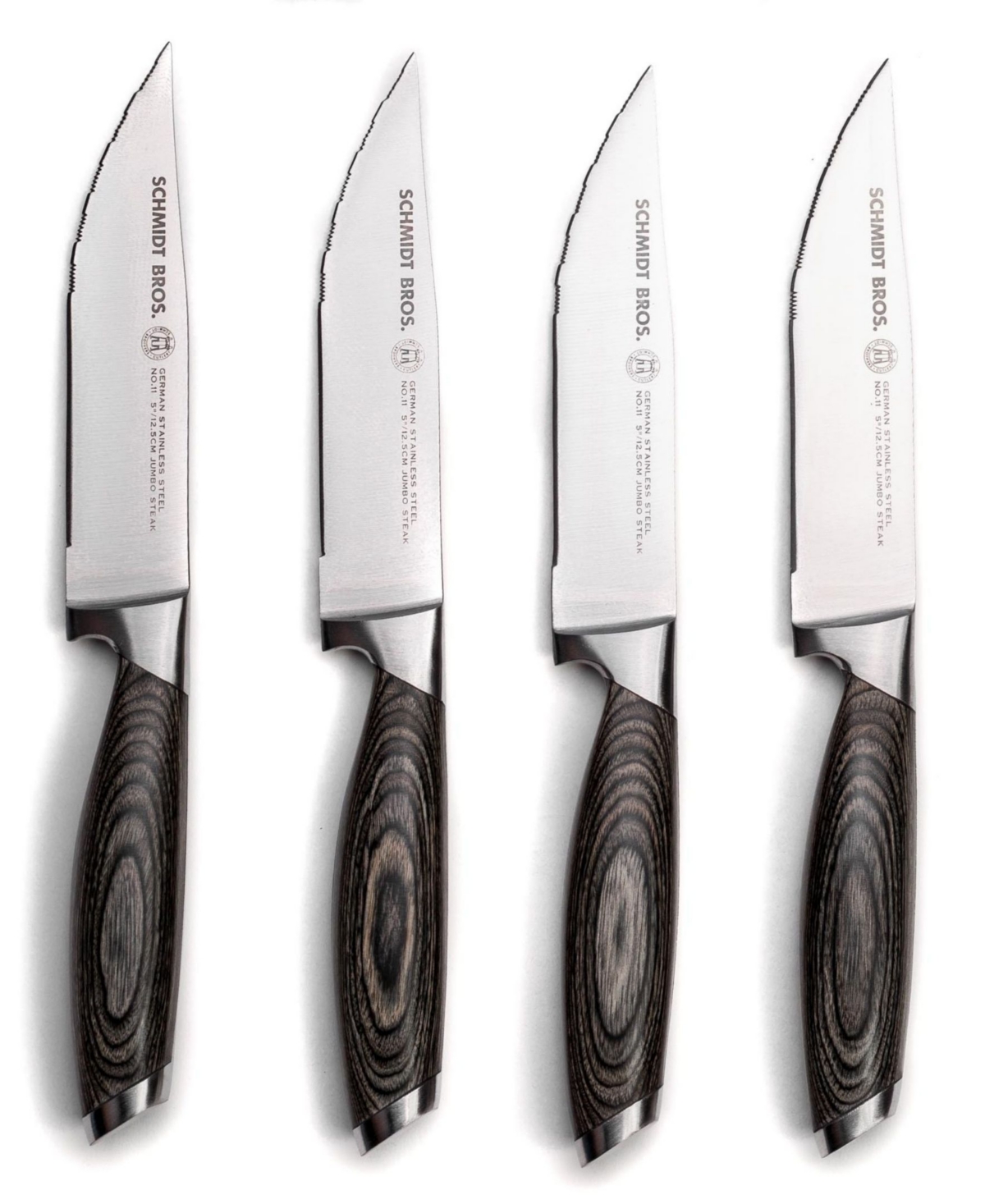 Schmidt Brothers Bonded Ash 4-pc. Steak Kinfe Set In Gray