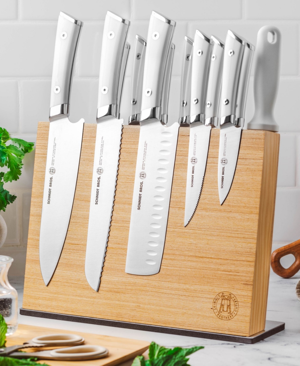 Schmidt Brothers Professional 14-Pc. Knife Block Set