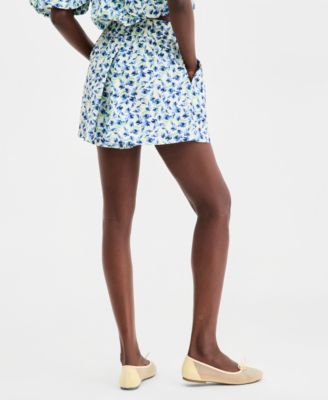 Women's Ditsy Floral Pull-On Shorts, Macy's Exclusive