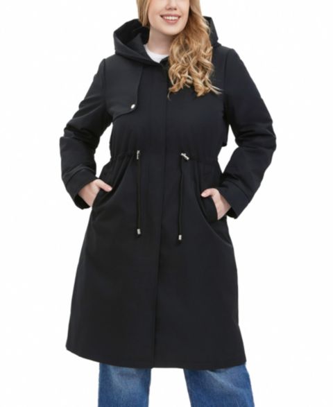 Женские куртки BGSD Plus Size Water-Resistant Hooded Parka Coat