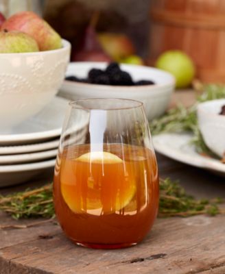 Tuscany Stemless Wine Glasses 6 Piece Value Set