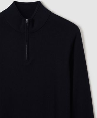 Men's Merino Wool Half-Zip Funnel Neck Sweater