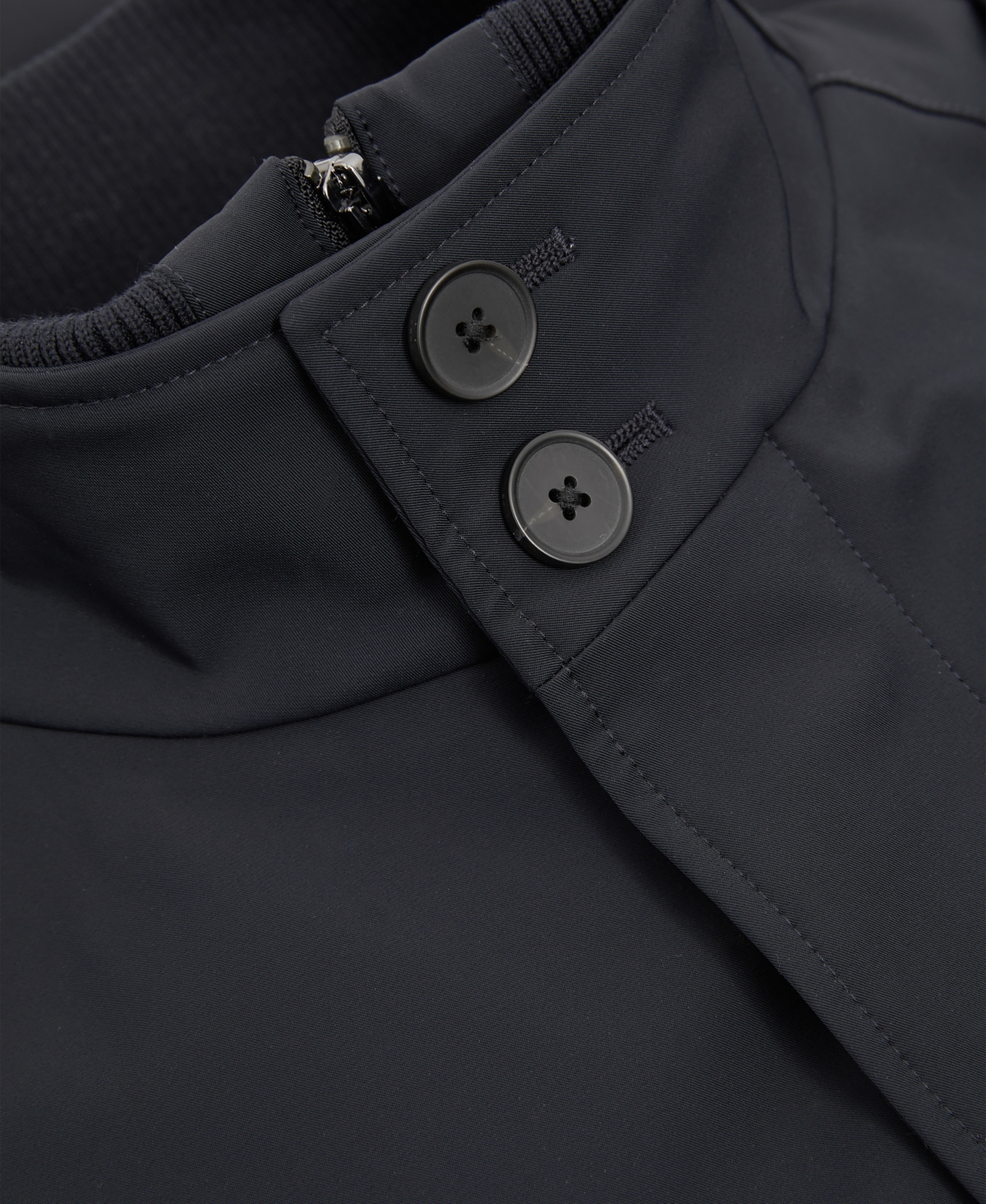 Reiss Men's Hybrid Removable Funnel Neck Overcoat