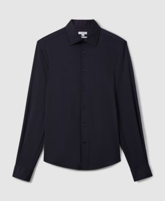 Men's Long-Sleeve Travel Dress Shirt